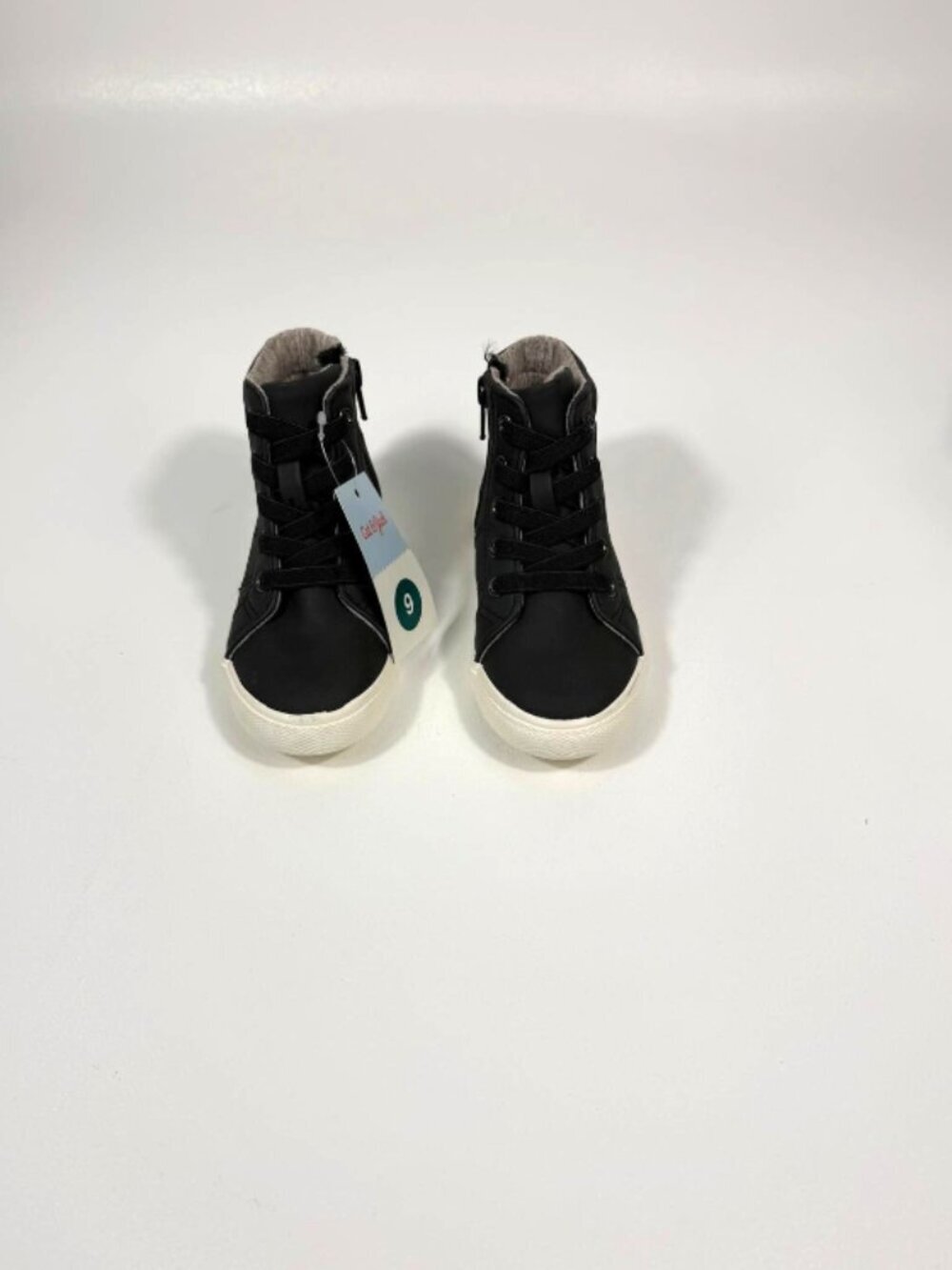 Cat and Jack Black Toddler Boy’s Tie Up Ankle Boots Size 9